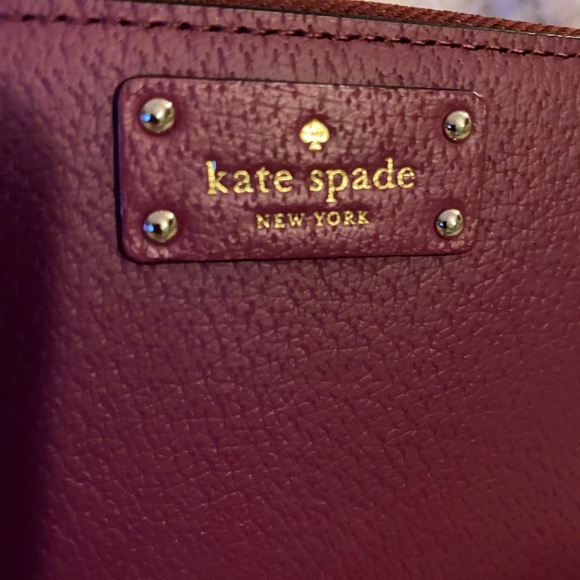 EUC! Kate Spade Deep Cranberry Red Wallet - Picture 2 of 13
